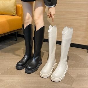 Black Wide Calf Boots soft leather 
Only black left